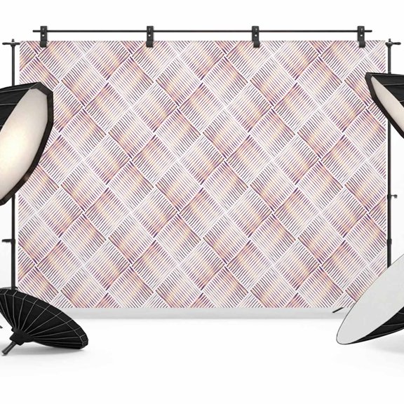 Pink Geometric Backdrop for Photoshoot,Photography Photo Studio Background Wall Backdrop,Modern Striped Abstract Art Aesthetics Back Drop Banner Panel for Portraits Wedding Party Live Streaming 7x5Ft