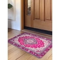 thumbnail image 1 of Pink Geometric Door Mat&nbsp;Indoor Outdoor Entrance,Non Slip Rug for Kitchen Bathroom Entryway Rug,Middle Century Boho Ethnic Abstract Southwestern Washable Doormat Floor Mat 24x36 Inch, 1 of 8
