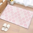 thumbnail image 1 of Pink Geometric Entryway Rug 2'x3'&nbsp; Non Slip Front Door Mats, Morocco Modern Simple Abstract Aesthetic Entrance Rugs Indoor Outdoor Carpet, Washable Floor Mats Small Area Rug for Bedroom Kitchen, 1 of 8