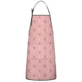 thumbnail image 1 of Pink Geometric Lattice Pattern Apron-Garden Aprons for Women with Pockets-Cotton Linen Waterproof Kitchen Cooking Gardening Aprons Adjustable for Kitchen,Cooking,BBQ and Salon 33x27 Inch, 1 of 7