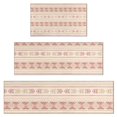 thumbnail image 1 of Pink Geometric Striped Pattern Kitchen Rugs Sets Of 3,Kitchen Runner Rugs Non Skid Washable,Decorative Kitchen Floor Mats for Kitchen,Sink,Laundry,17"x30"+ 17"x47" + 17"x59", 1 of 6