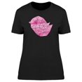 thumbnail image 1 of Pink Geometric Watercolor Bird T-Shirt Women -Image by Shutterstock, Female XX-Large, 1 of 2