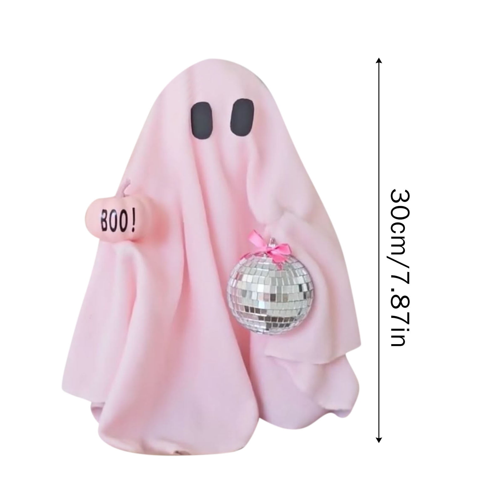 Pink Ghost Halloween Decorations Diy Spooky Ghosts With Pink Bow Table ...