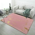 thumbnail image 1 of Pink Gilded Gold Carpet Style Living Room Bedroom Rug Modern 3d Entry Door Mats Household, 1 of 8