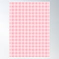 thumbnail image 1 of Pink Gingham Pattern | Baby Pink Vintage Pattern Poster Wall Art, Modern Wall Decor, 24x36 UNFRAMED, 1 of 3