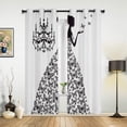 thumbnail image 1 of Pink Girl Flower Butterfly Window Curtains Home ration Living Room Curtains Kid's Room Drapes Curtain For Kitchen Bedroom, 1 of 5