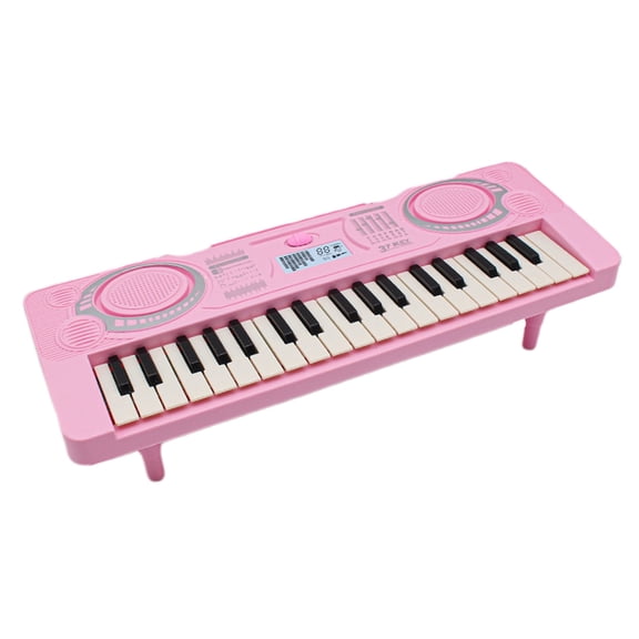 Pink Girls Electronic Keyboard With Lightweight Design And 37 Keys For Portable Music Learning