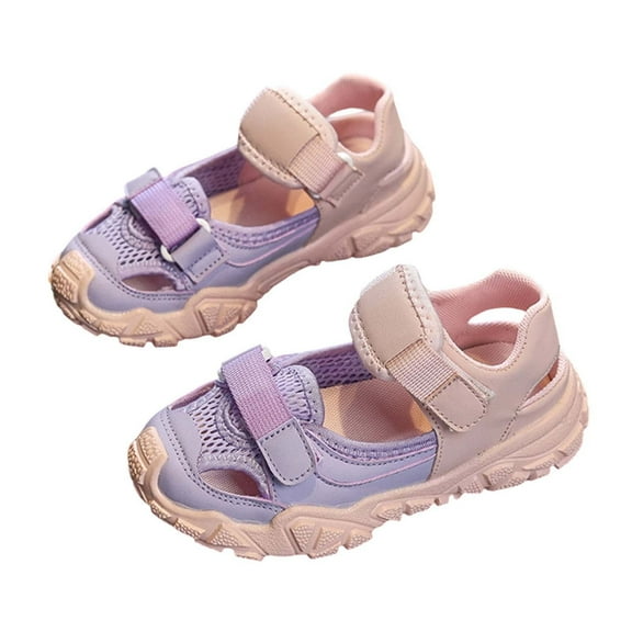 Pink Girls' Outdoor Sandals With Sequined Touches And Elevated Sole, Perfect For Beach Trips And Summer Play Delivering Protection And Style