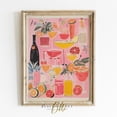 thumbnail image 1 of Pink Girly Bar Car Art Poster, Summer Cocktails, Maximalist Decor Dopamine Poster Tropical Bar Drinks Trendy Poster Wall Art, Size 8x12 UNFFRAMED F03.1.7l3121, 1 of 3