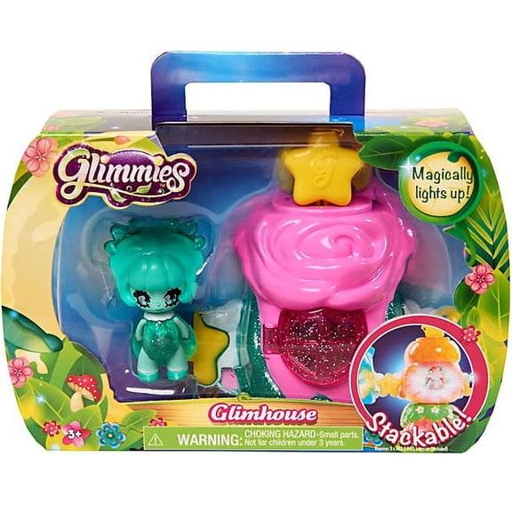 Pink Glimhouse with Blue Glimmie
