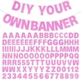 thumbnail image 1 of Pink Glitter DIY Custom Banner Kit, Letters & Numbers for Birthdays, Graduation, Weddings & Party Decorations, 1 of 7
