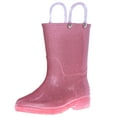 thumbnail image 1 of Pink Glitter Rain Boots, size 1, 1 of 5