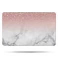thumbnail image 1 of Pink Glitter White Marble Pattern Bathroom Rugs Mat,Non Slip Microfiber Bathroom Rug,Rubber Backing,Soft Bathroom Mats for Bathroom Floor,Tub and Shower,20x32in(50x80cm), 1 of 5