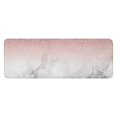 thumbnail image 1 of Pink Glitter White Marble Pattern Kitchen Rug Mat,Kitchen Runner Rugs Non Skid Washable,Decorative Kitchen Floor Mats for Kitchen,Sink,Laundry,17"x47.2", 1 of 7