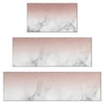 thumbnail image 1 of Pink Glitter White Marble Pattern Kitchen Rugs Sets Of 3,Kitchen Runner Rugs Non Skid Washable,Decorative Kitchen Floor Mats for Kitchen,Sink,Laundry,17"x30"+ 17"x47" + 17"x59", 1 of 6