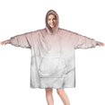 thumbnail image 1 of Pink Glitter White Marble Pattern Wearable Oversized Blanket,Wearable Blanket Hoodie for Adults,Cozy Hooded Blankets with Super Pockets,Super Warm Fuzzy Pullover for Women & Men, 1 of 6