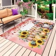 thumbnail image 1 of Pink Gnomes Fall Outdoor Rug for Patio/Deck/Porch, Non-Slip Large Area Rug 5 x 8 Ft, Thanksgiving Pumpkin Sunflower Eucalyptus Indoor Outdoor Rugs Washable Area Rugs, Camping Rug Carpet Runner, 1 of 8
