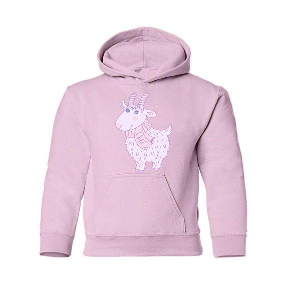 Pink Goat Hoodie Juniors -Image by Shutterstock, Small
