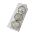 thumbnail image 1 of Pink Gold Green Christmas Tree Ornaments - Plastic Hanging Balls for Holiday Party Decorations(Green), 1 of 6