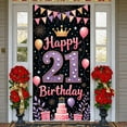thumbnail image 1 of Pink Gold Happy 21st Birthday Banner Princess 21 Birthday Display Royal Crown Colorful Balloons Birthday Backdrop for 21st Birthday Party Princess Birthday Celebration Indoor Decoration, 1 of 9