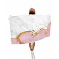 thumbnail image 1 of Pink Gold Marble Beach Towels Oversized Super Absorbent, Modern Abstract Marble Crack Texture Lightweight Bath Towel Quick Dry Sets For Bathroom/Pool/Rv Camping/Beach Play/Gym Room/Picnic 30"x60", 1 of 8