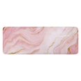 thumbnail image 1 of Pink Gold Marble Pattern Kitchen Rug Mat,Kitchen Runner Rugs Non Skid Washable,Decorative Kitchen Floor Mats for Kitchen,Sink,Laundry,17"x47.2", 1 of 7