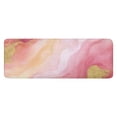 thumbnail image 1 of Pink Gold Marble Pattern Kitchen Rug Mat,Kitchen Runner Rugs Non Skid Washable,Decorative Kitchen Floor Mats for Kitchen,Sink,Laundry,17"x47.2", 1 of 7