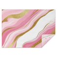 thumbnail image 1 of Pink Gold Marble Pattern Rectangle Tablecloth 60"x84",Waterproof Polyester Rectangle Table Cloth, Wipeable Spillproof Polyester Tablecloth for Dining, Camping, Indoor and Outdoor, 1 of 5