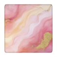 thumbnail image 1 of Pink Gold Marble Pattern Square Fitted Tablecloth with Elastic Edge,Square Table Cover,Washable Elastic Table Cover for Home Kitchen Party Decor 34"x34", 1 of 6