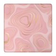 thumbnail image 1 of Pink Gold Marble Pattern Square Fitted Tablecloth with Elastic Edge,Square Table Cover,Washable Elastic Table Cover for Home Kitchen Party Decor 36"x36", 1 of 6