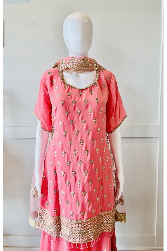 Pink & Gold Palazzo Set