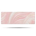 thumbnail image 1 of Pink Gold Wave Marble Bathroom Rugs Mat,Non Slip Microfiber Bathroom Rug,Rubber Backing,Soft Bathroom Mats for Bathroom Floor,Tub and Shower,47x17in(120x43cm), 1 of 5