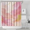 thumbnail image 1 of Pink Gold Wave Marble Pattern Shower Curtain 72"x84" ,Bathroom Decorative Shower Curtains Set with 12 Hooks,Modern Waterproof Washable Shower Curtain, 1 of 6