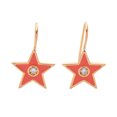 thumbnail image 1 of Pink Goldtone Star Threader Earrings, 1 of 1