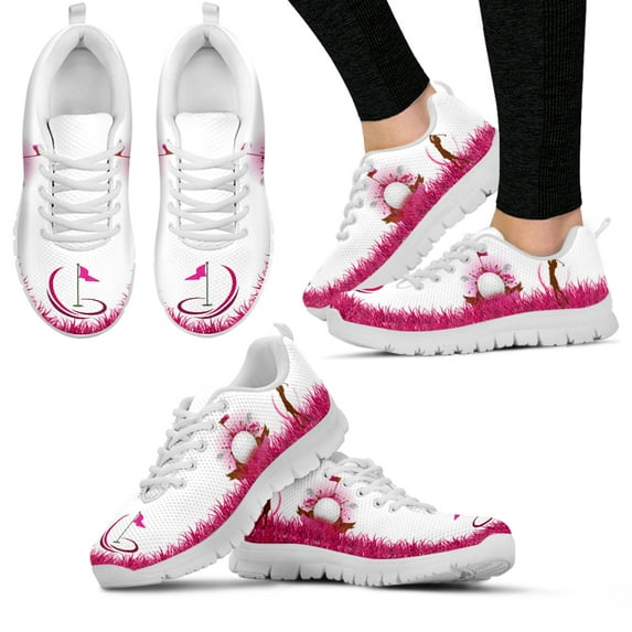 Pink Golf Course Design Luxury Sneakers Comfortable Golf Game Shoes Sports/love Shoes Planos De Mujer