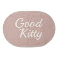 thumbnail image 1 of Pink Good Kitty Oval Pet Mat 16x24, 1 of 3