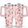 thumbnail image 1 of Pink Gradient Christmas Tree 40 Oz Tumbler with Handle Lid and Straw Stainless Steel Double Walled Vacuum Insulated Cup Merry Christmas Gifts Tumbler for Women Men Friends Outdoor Indoor, 1 of 6