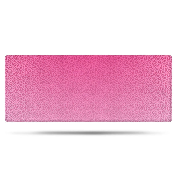 Pink Gradient Leopard Print Bathroom Rugs Mat,Non Slip Microfiber Bathroom Rug,Rubber Backing,Soft Bathroom Mats for Bathroom Floor,Tub and Shower,60x24in(150x60cm)