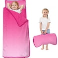thumbnail image 1 of Pink Gradient Leopard Print Toddler Nap Mats for Kids Preschool,Sleeping Mat Bag or Kids,Toddler Sleeping Bag,Toddler Nap Mat or Daycare, 1 of 6