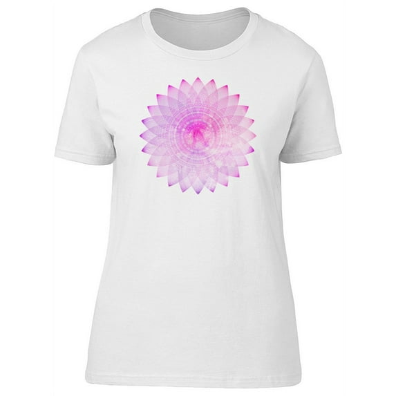 Pink Gradient Mandala T-Shirt Women -Image by Shutterstock, Female Large