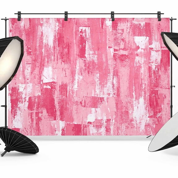 Pink Graffiti Art Photography Backdrop 12x8FT, Abstract Distressed Ombre Painting Texture Photo Backdrops, Background for Photography Studio Photo Studio Background, Back Drop for Photoshoot