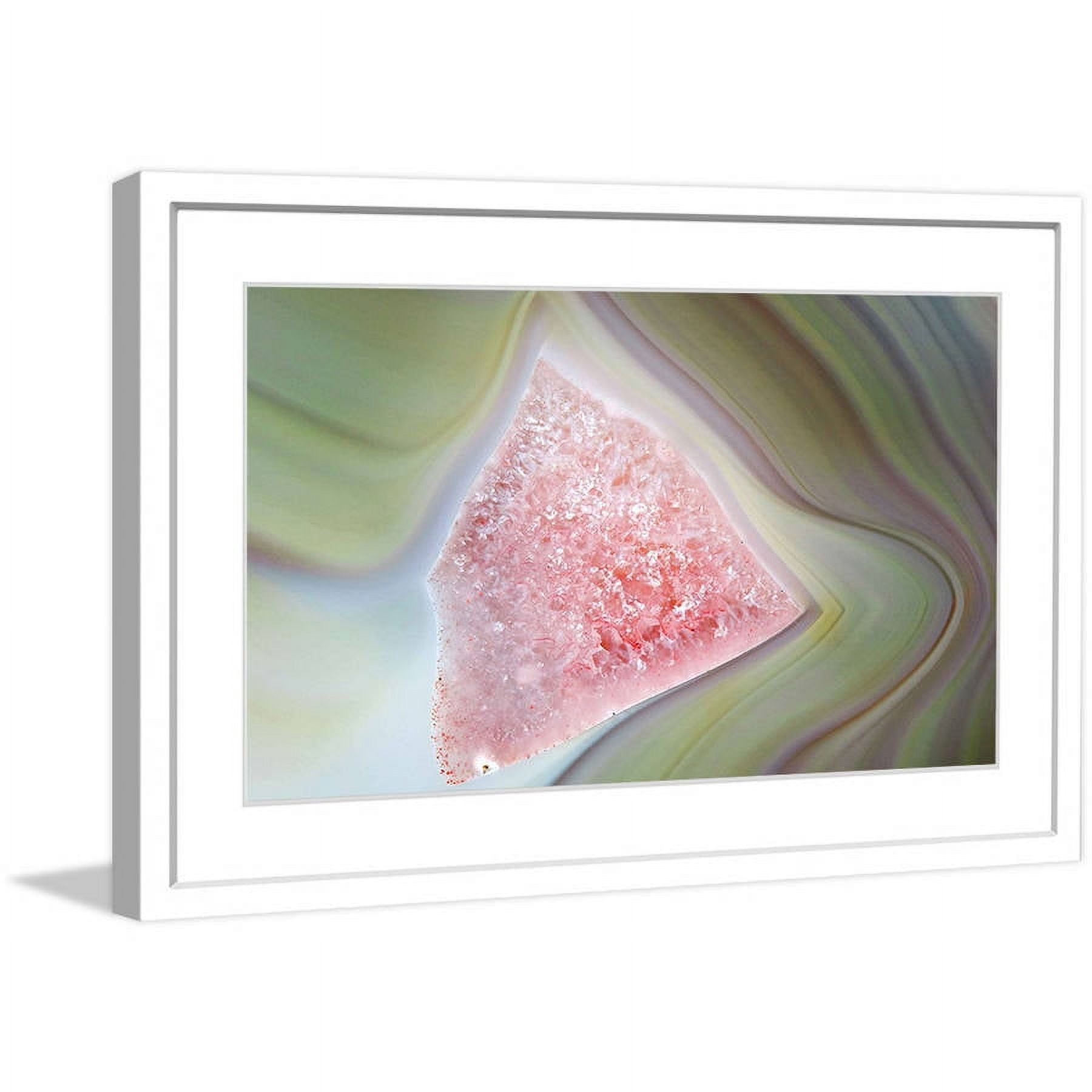 "Pink Grain" Framed Painting Print