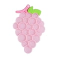 thumbnail image 1 of Pink Grape Shaped Dog Licking Mat, 10X6 Inch Silicone Slow Feeder Mat for Small Dogs and Cats, Interactive Puzzle for Relaxation Relief 1 Pack, 1 of 3