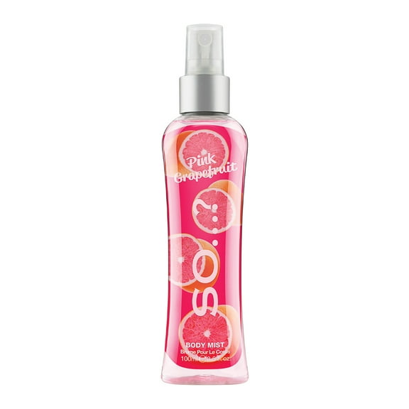 Pink Grapefruit Body Mist by So?, Fragrance for Women, 3.5 oz