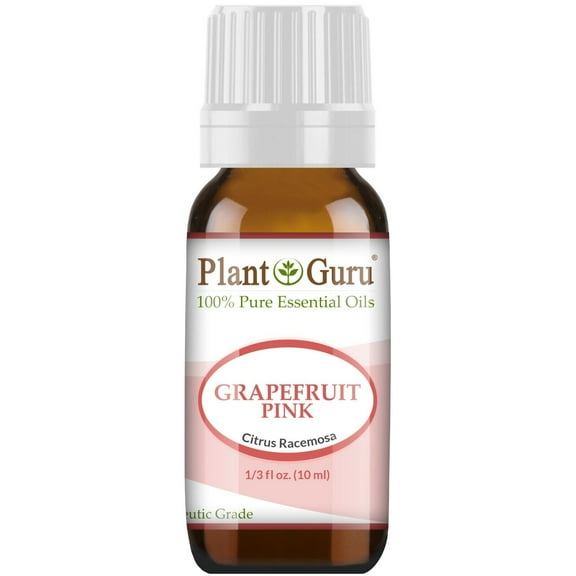 Pink Grapefruit Essential Oil 10 ml. 100% Pure Natural Undiluted Therapeutic Grade Cold Pressed From Fresh Grapefruit Peel, Great for Aromatherapy Diffuser, Relaxation and Calming, Natural Cleaner.