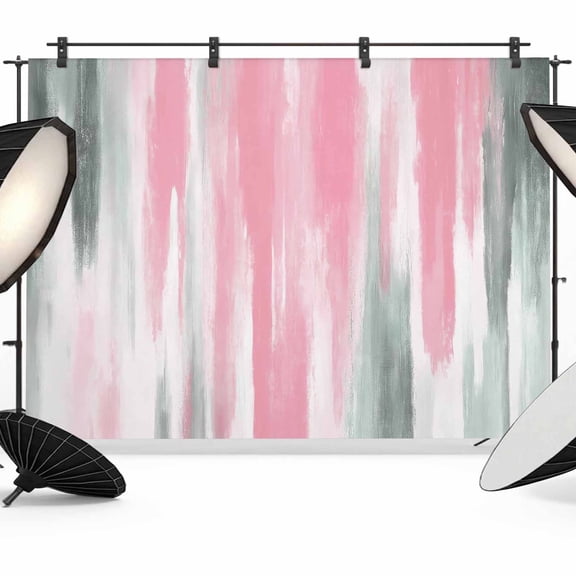 Pink Gray Backdrop for Photoshoot,Photography Photo Studio Background Wall Backdrop,Contemporary Abstract Gradient Aesthetic Back Drop Banner Panel for Portraits Wedding Party Live Streaming 8x6Ft