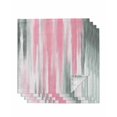 thumbnail image 1 of Pink Gray Cloth Napkins Set of 4 Reusable Dinner Napkins, Contemporary Abstract Gradient Aesthetic Cocktail Napkin Washable Table Napkins for Wedding/Holiday Party/Baby Shower 20"x20", 1 of 7