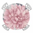 thumbnail image 1 of Pink Gray Flowers Elastic Fitted Round Table Cover Spring Pastoral Waterproof Outdoor Tablecloth for Holiday Party, Picnic, Patio & Dining Fits Tables Up to 45"-54", 1 of 8