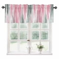 thumbnail image 1 of Pink Gray Kitchen Valances for Windows 42x12 Inch Kitchen Curtains Valances Rod Pocket Contemporary Abstract Gradient Aesthetic Bathroom Window Valances for Window Treatment Decor, 1 of 6