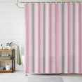 thumbnail image 1 of Pink Gray Striped Shower Curtains for Bathroom, Modern Boho Stripes Minimalist Waterproof Fabric Shower Curtain, Decorative Bathroom Curtain for Bathtub, 72"x72", No Hooks Included, 1 of 9